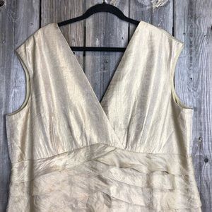 Gold Dress Size 24W | Jessica Howard